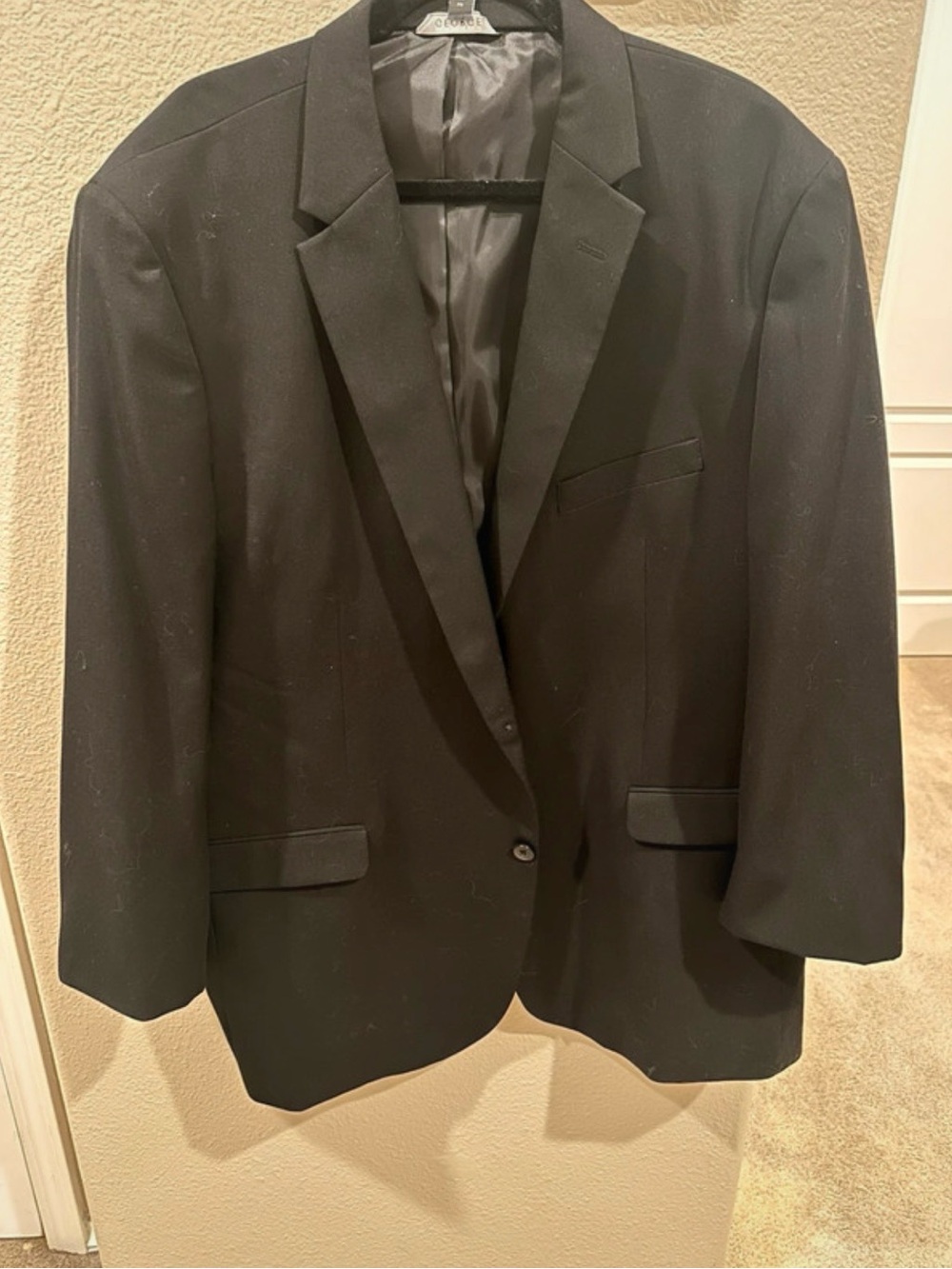 George Black Single-Breasted Men's Blazer